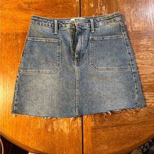 Just Black Blue Denim Mini Skirt